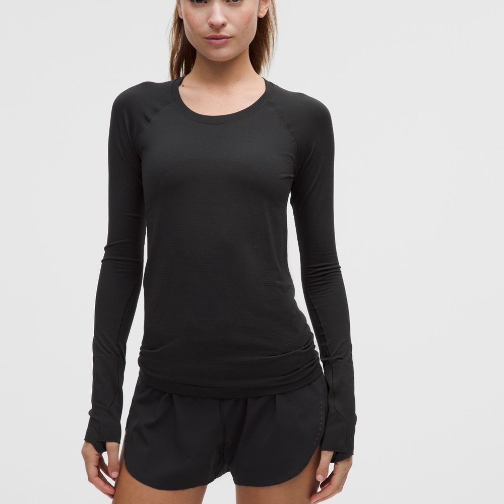 lululemon athletica Swiftly Tech Long-Sleeve Shirt 2.0 Hip Length Black